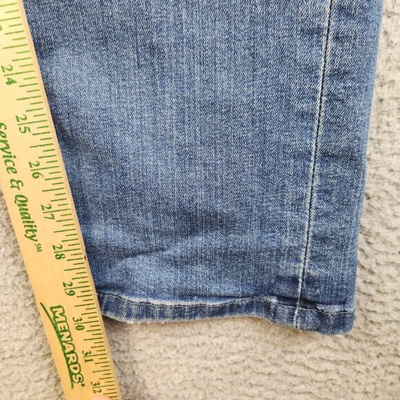 Levis 514 Jeans Mens 33x32 Blue Straight Slim Classic Cotton Blend Ripped Knee - Picture 6 of 12